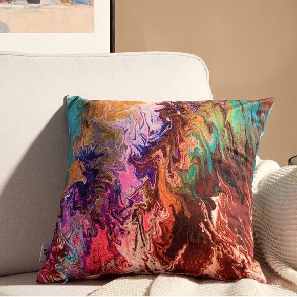 Accent multicoloured pillow - Picture 1 of 1